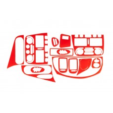 Fiat Palio Накладки на панель (червоний колір)