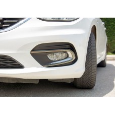 Fiat Tipo 2016-2020 Окантовка протитуманних ліхтарів (2 шт., ABS-хром)