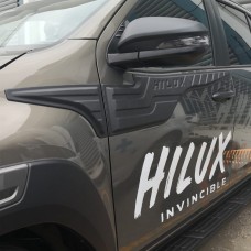 Toyota Hilux 2015↗ Молдинг на верх дверей (4 шт, ABS)