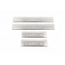 MITSUBISHI LANCER Накладки на дверні пороги на метал (нерж.) 4 шт