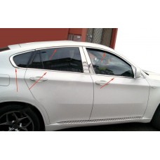 BMW X-6 Повна окантовка вікон (10 шт., нерж.)