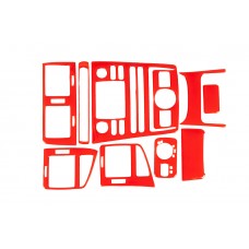 Seat Ibiza 1999-2002 Накладки на панель (красный цвет)