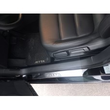 VW Jetta 2011-2018 Накладки на пороги Carmos V2 (4 шт нерж)