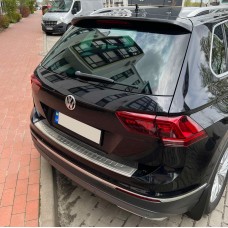 Volkswagen Tiguan 2016↗ Накладка на задній бампер (нерж)
