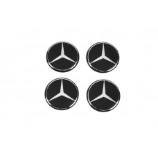 Mercedes Наклейки на колпачки 54мм (4 шт)