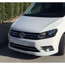Volkswagen Caddy 2015↗ Накладка на передній бампер під фарбування