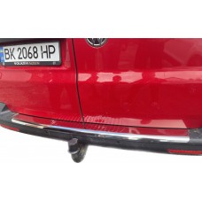 Накладка на бампер задній Volkswagen Т5 (сталь, Carmos V1)