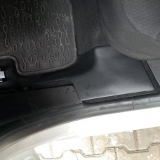 Dacia Sandero 2021↗ рр. Накладки на внутрішні пороги EuroCap (5 шт, ABS)