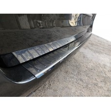 Mercedes Vito 447 Накладка на задній бампер Чорний хром Omsa