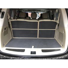 Nissan Armada Y62 Коврик багажника 5 частин (EVA, чорний)