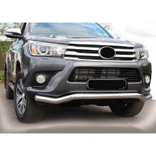 Toyota Hilux 2015↗ Передній захист ST007 (нерж)