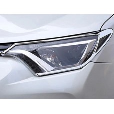Toyota Rav 4 2016-2018 Накладки на фари Libao (2 шт, пласт)