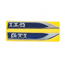 Бокові накладки GTI-сині-хром (145мм на 22м)