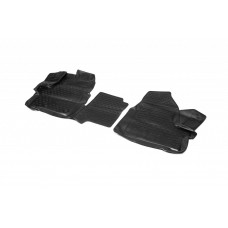 Ford Custom 2013↗ Гумові килимки 3D в салон (2 шт, Novline) 1 + 2 seats (Варіант 1)