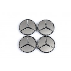 Mercedes Ковпачки на диски 62/69 мм сірі без кільця (4 шт, сірі)