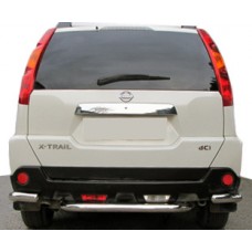 Nissan X-Trail 2007-2014 Задні кути з центральної AK0073 (2 шт., нерж.)