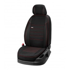 Seat Cordoba 2000-2009 гг. Авточехлы экокожа+ткань+антара Eco Laser Antara 2020 (полный салон)
