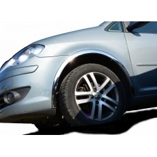 Volkswagen Touran 2003-2010 рр. Накладки на арки (4 шт, нерж)