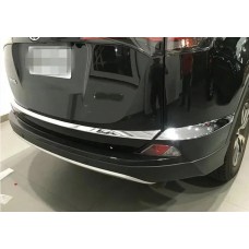 Toyota Rav 4 2016-2018 Накладки на задній бампер та кришку багажника Libao (3 шт, нерж)