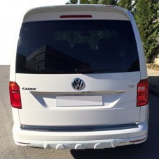 Volkswagen Caddy 2015↗ Накладка на задній бампер під фарбування