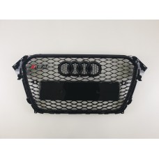 Решітка радіатора Audi A4 2011-2015 рік Чорна (в стилі RS)
