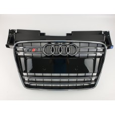 Решітка радіатора Audi TT 2010-2014 рік Чорна з хромом (в стилі S-Line)