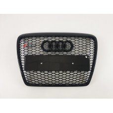 Решітка радіатора Audi A6 2004-2011 рік Чорна (в стилі RS)