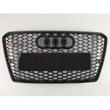 Решітка радіатора Audi A7 2010-2014 рік Чорна (в стилі RS)