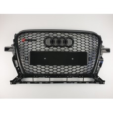 Решітка радіатора Audi Q5 2012-2016 рік Чорна (в стилі RS)