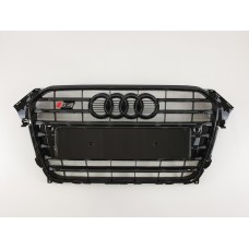 Решітка радіатора Audi A4 2011-2015 рік Чорна (в стилі S-Line)