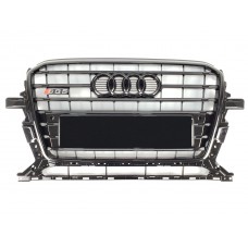 Решітка радіатора Audi Q5 2012-2016 рік Чорна (в стилі S-Line)