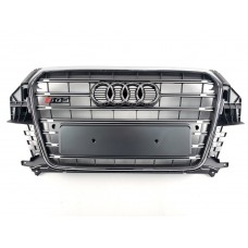 Решітка радіатора Audi Q3 2011-2014 рік Сіра з хромом (в стилі S-Line)